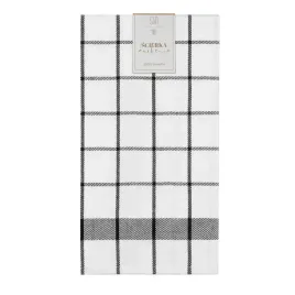 scierka-kuchenna-50x70-czarna-biala-kratka-bawelniana