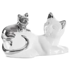 figurka-cat-20x11x12-koty-biala-srebrna