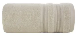 recznik-rico-70x140-bezowy-zdobiony-kolorowa-bordiura-w-stylu-fastrygi