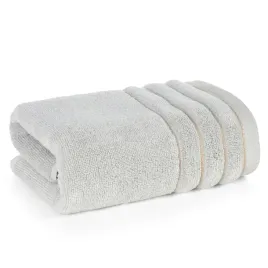 recznik-nadine-30x50-srebrny-zero-twist-przetykany-blyszczaca-nicia