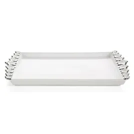 patera-ceramiczna-39x22x3-ariana-biala-srebrna