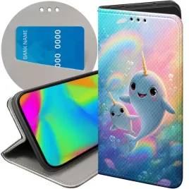 etui-z-klapka-do-iphone-13-pro-max-wzory-narwal-bajki-morskie-zwierzeta