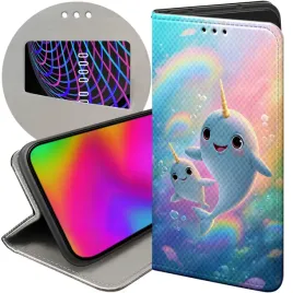 etui-z-klapka-do-xiaomi-redmi-12c-redmi-11a-poco-c55-wzory-narwal-bajki