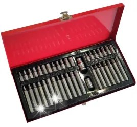 grosley-zestaw-bitow-w-metalowej-kasecie-40szt-crv-hex-torx-spline-gr51012
