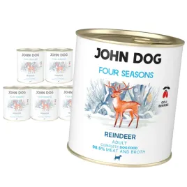 john-dog-adult-four-seasons-6x800g-monobialkowa-mokra-karma-z-reniferem-dla