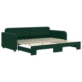 rozkladana-lezanka-sofa-ciemnozielona-aksamitna-224x100x71-cm