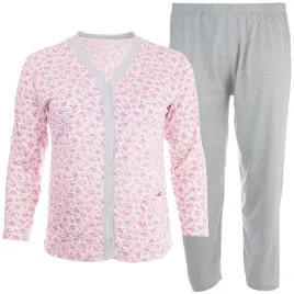 pizama-damska-rozpinana-bawelniana-dwuczesciowa-duze-rozmiary-xl-xxl