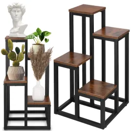 kwietnik-metalowy-675-cm-stojak-na-kwiaty-z-4-polkami-loft-czarno-brazowy