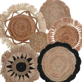 dekoracja-scienna-z-trawy-morskiej-spiralna