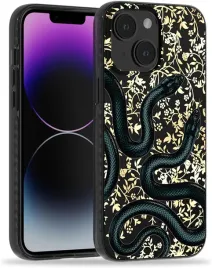 scorpify-etui-magsafe-iphone-13-czarno-zlote-z-wezami-odporna-na-wstrzasy