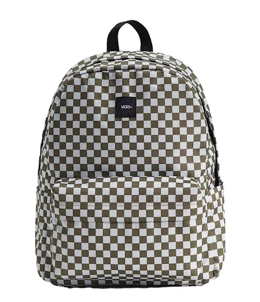 Plecak VANS Old Skool Backpack Checkerboard Olive Brown VN000H4XOVB1