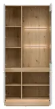 witryna-liveo-milton-ml06-mdf-szklo-4-drzwi-dab-cremona-torro-bialy-mat-kolor-frontow-bialy