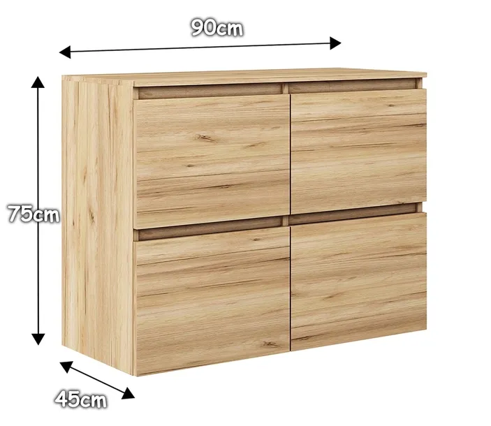 komoda-megan-k4-90-kolor-frontow-dab-zloty