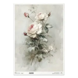 papier-ryzowy-do-decoupage-a3-vintage-kwiaty-roza-r1672l