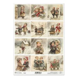 papier-ryzowy-do-decoupage-a4-r2665-dzieci-vintage-boze-narodzenie