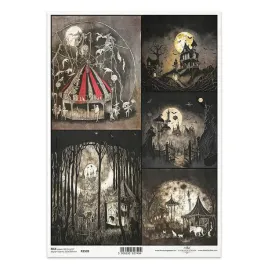 papier-ryzowy-do-decoupage-a4-itd-r2509-tajemniczy-zamek-cyrk