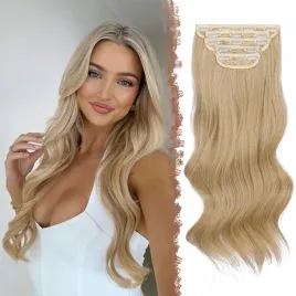 feshfen-przedluzanie-wlosow-syntetyczne-50-cm-blond-i-popiol-blond-5-sztuk