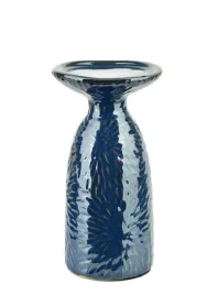 swiecznik-yarine-blue-ceramiczny-niebieski-20-cm-mondex-dekoracyjny