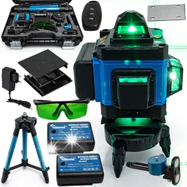 poziomica-laserowa-laser-krzyzowy-zielony-samopoziomujaca-4d-360-statyw
