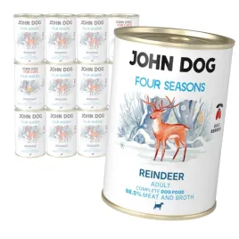 john-dog-adult-four-seasons-12x400g-monobialkowa-mokra-karma-z-reniferem-dl