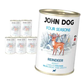 john-dog-adult-four-seasons-6x400g-monobialkowa-mokra-karma-z-reniferem-dla