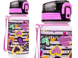 coolpack-bidon-brisk-mini-serca-400ml-blokada-wylania-butelka-na-wode-love