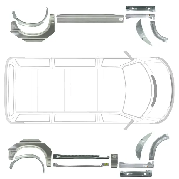 Reperaturki / progi VW T4 90 - 03 wersja krótka strona LEWA + PRAWA