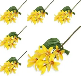 forsycja-galazka-z-listkami-yellow-6-szt