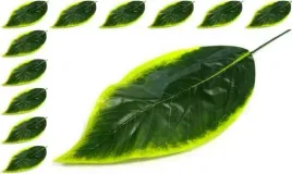 lisc-banan-green-yellow-sztuczne-liscie-12-sztuk