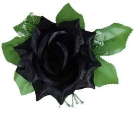 roza-glowka-z-lisciem-gipsowka-black