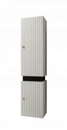 szafka-lazienkowa-wysoka-tiko-135cm-bialy-zloty-szybka-wysylka