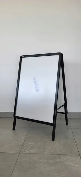 POTYKACZ STOJAK REKLAMOWY A1 OWZ 2STR. PROFIL 32mm CZARNY PRODUKT POLSKI