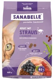 zdrowa-karma-bez-cukru-dla-doroslych-kotow-sanabelle-kurczak-i-strus-400g