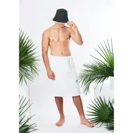 zestaw-do-sauny-yeye-kilt-frotte-wiazany-bialy-xl-i-czapka-bucket