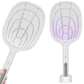 paletka-na-komary-muchy-owady-elektryczna-lampa-owadobojcza-3000v-uv-2w1