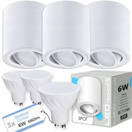3x-spot-oprawa-natynkowa-halogenowa-tuba-ruchoma-gu10-6w-zimna-zarowka-led