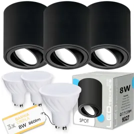 3x-spot-oprawa-natynkowa-halogenowa-tuba-ruchoma-gu10-8w-ciepla-zarowka-led