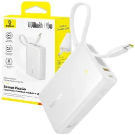 power-bank-baseus-picogo-10000-mah-45w-usb-c-usb-a-led-z-wbudowanym-kablem