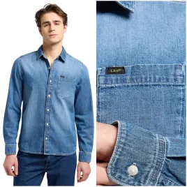 lee-leesure-shirt-denim-klasyczna-letnia-koszula-jeansowa-meska-dzins-m