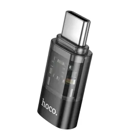 hoco-adapter-usb-c-meski-do-apple-lightning-zenski-transparentny-czarny