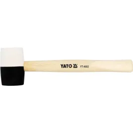 mlotek-gumowy-370-g-bialo-czarny-drewniany-trzonek-30-cm-warsztat-yato