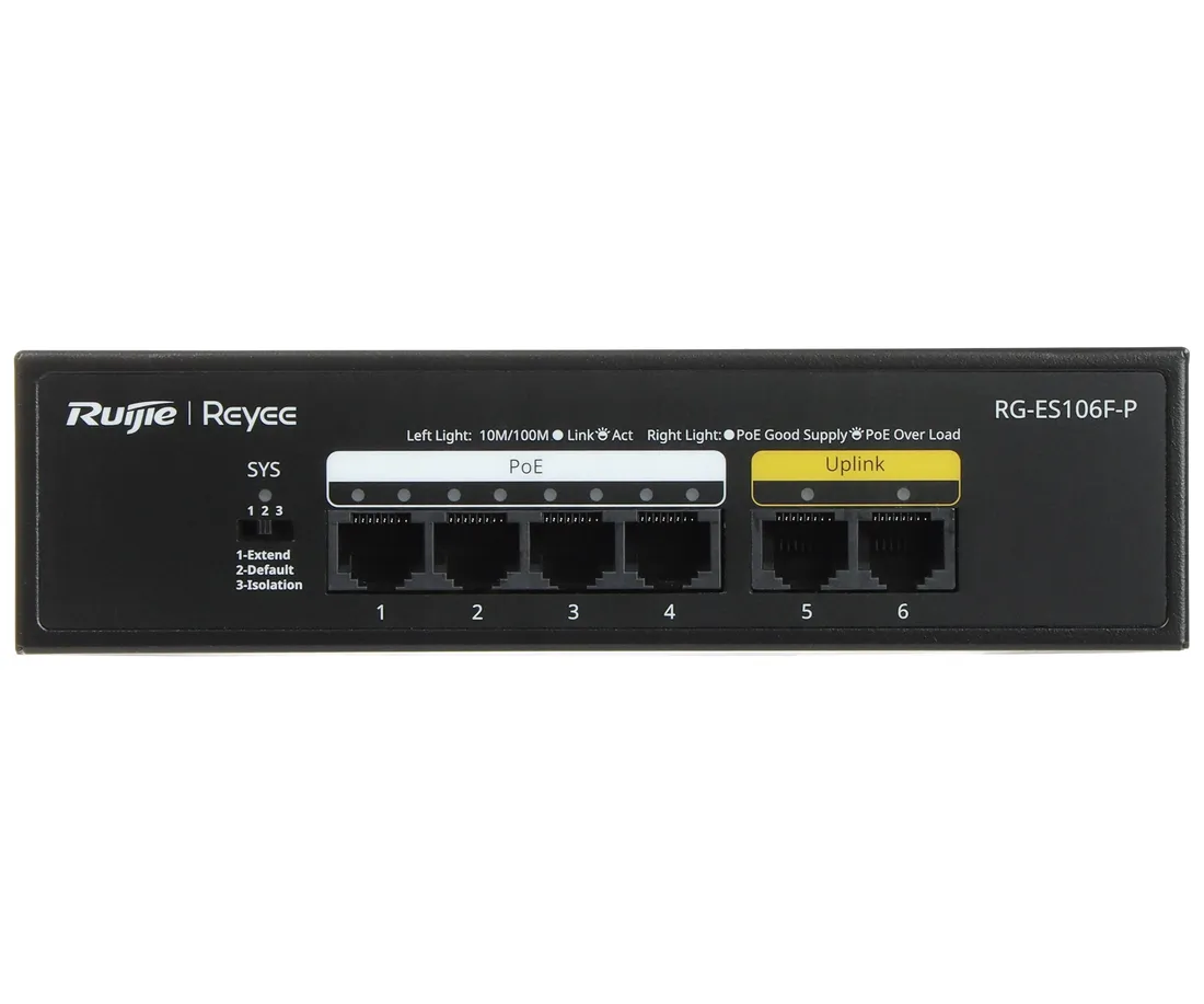 switch-poe-4-porty-uplink-reyee-rg