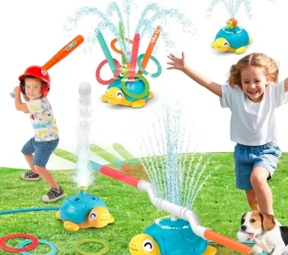 ZRASZACZ WODNY ŻÓŁW 4W1 DLA DZIECI GRA W BASEBALL RZUTY PIERŚCIENIAMI