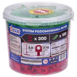 system-poziomowania-plytek-300-klipsow-30-mm-100-klinow-star-43-4305