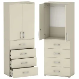 szafa-na-ubrania-z-drazkiem-4-szuflady-garderoba-kaszmir-mat-60x53-215cm