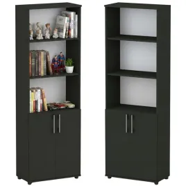 regal-slupek-5-polek-na-ksiazki-segregatory-zamykany-182x60x53-cm-czarny