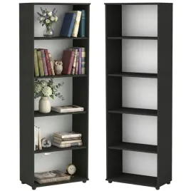 regal-slupek-5-polek-na-ksiazki-segregatory-182x60x40-cm-czarny