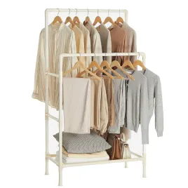 stojak-na-ubrania-do-sklepu-ecru-157-cm-z-dwoma-szerokimi-drazkami
