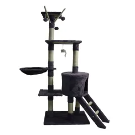 drapak-wysoki-pro-szary-5-poziomow-101-160-cm-dla-kociat-i-kocich-rodzin