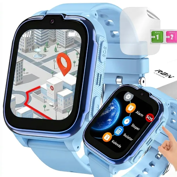 Zegarek Dla Dzieci Smartwatch 4G + SIM | Lokalizator WiFi LBS | Kamera SOS